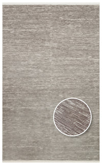 Nivora Gri Beyaz Soyut Desenli Modern Halı