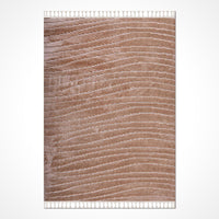 Vizon Kahve Soyut Desenli Modern Salon Halısı Polyester