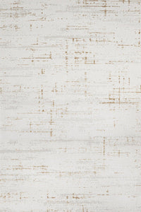Moderner Teppich mit abstraktem Muster in Creme & Beige