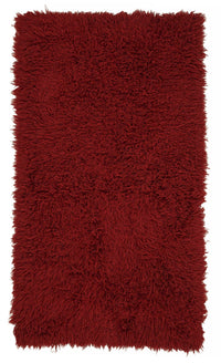 Timvi Düz Yeşil Halı Bordo Renk Modern Shaggy Dokuma 120x220 cm