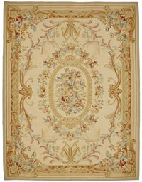Sivemi Bej Zeminli Floral Desenli El Dokuma Halı 275x354 cm 47406