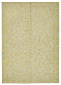 Mevri Çiçek Desenli Krem Gold ve Bej El Dokuma Halı 180x255 cm