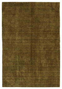 Komve Desensiz Düz Kahverengi ve Yeşil El Dokuma Halı 185x272 cm