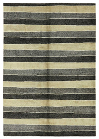 Komve Gri Çizgili Modern El Dokuma Halı 183x265 cm