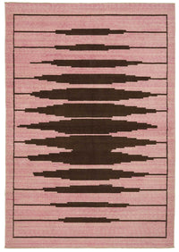 Veltos Pembe Modern Geometrik El Dokuma Halı 202x291 cm