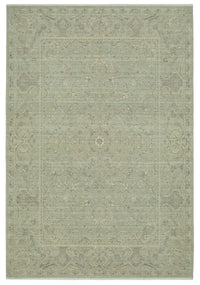 Veltos Açık Gri Halı Klasik Madalyon Desenli El Dokuma 203x297 cm