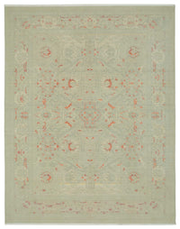 Veltos Açık Gri Halı Klasik Madalyon Desenli Uşak Dokuma 274x351 cm
