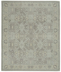Veltos Açık Gri Halı Klasik Madalyon Desenli El Dokuma 305x370 cm