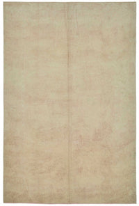 Vamave Bej Krem Düz Modern Uşak El Dokuma Halı 209x318 cm