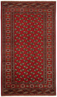 Vamave Uşak Kırmızı Geometrik Desenli El Dokuma Halı 245x413 cm 49174