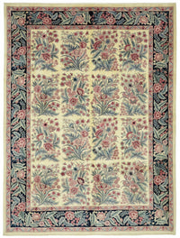Vamave Açık Pembe ve Yeşil Uşak El Dokuma Halı 277x367 cm 49258
