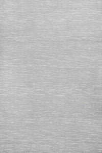 Light Grey Area Rug with a Textured Striped Weave