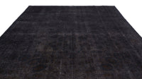 Black Medallion Turkish Rug Hand-Knotted Wool 293x400 cm (9'7" x 13'1")