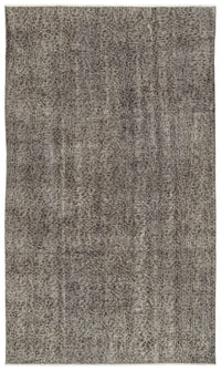 Antrasit Gri Halı Soyut Desenli Düz Dokulu 167x287 cm