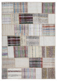 Bohem Krem El Dokuma Halı Geometrik Desenli 160x230 cm 1260