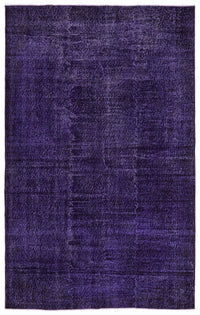 Eskitme Mor El Dokuma Halı Desensiz Yün 166x270 cm 13064