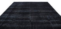 Abstrakter Teppich Anthrazit & Schwarz, Wolle handgeknüpft 280x371 cm