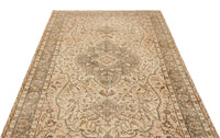 Beige Orientteppich mit Medaillon handgeknüpft 159x266 cm