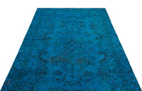 Blue Medallion Hand-Knotted Wool Rug 154x270 cm (5'1" x 8'10")