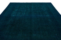 Large Red and Green Hand-Knotted Wool Rug 277x370 cm (9'1" x 12'2")