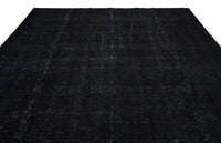 Black & Grey Abstract Hand-Knotted Wool Rug 292x381 cm (9'7" x 12'6")