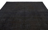 Black & Anthracite Grey Hand-Knotted Wool Rug 303x377 cm (9'11" x 12'4")