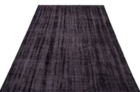 Roter unifarbener handgeknüpfter Wollteppich 161x261 cm