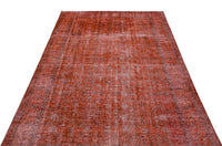 Red and Grey Abstract Turkish Rug 162x281 cm (5'4" x 9'3")
