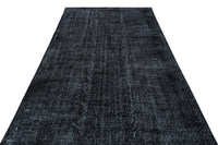 Antrasit Gri Halı Soyut Eskitme Stil Kök Boyalı 175x283 cm 29712