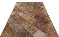Geometrischer Wollteppich Braun Handgeknüpft 160x230 cm