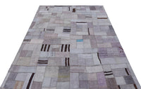 Bej Gri Bohem Patchwork Salon Halısı