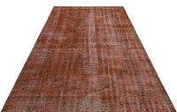 Red and Grey Abstract Hand-Knotted Wool Rug 179x286 cm (5'10" x 9'5")