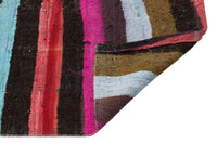 Bohemian Multicolor Striped Hand-Knotted Rug 162x302 cm (5'4" x 9'11")