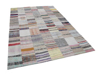 Çok Renkli El Dokuma Halı Vintage Modern 201x300 cm 22536
