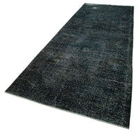 Roter Vintage Teppich Läufer mit abstraktem Muster 143x387 cm