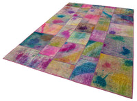 Multi-Color Abstract Handmade Patchwork Rug 198x300 cm (6'6" x 9'10")