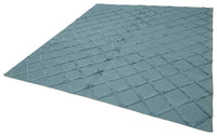 Blue Geometric Hand-Woven Nepalese Kilim Rug 244x305 cm (8' x 10')