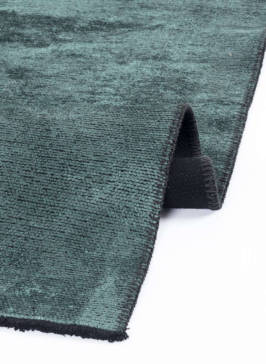Nuvra Turkuaz Gri Soyut Desenli Modern Salon Halısı – genel görünüm