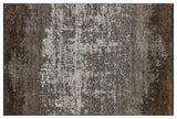 Tavle Grey Brown Abstract Pattern Modern Machine-Made Rug