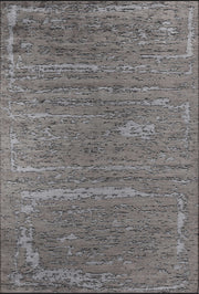 Sovra Antrasit Gri Modern Soyut Kabartmalı Halı