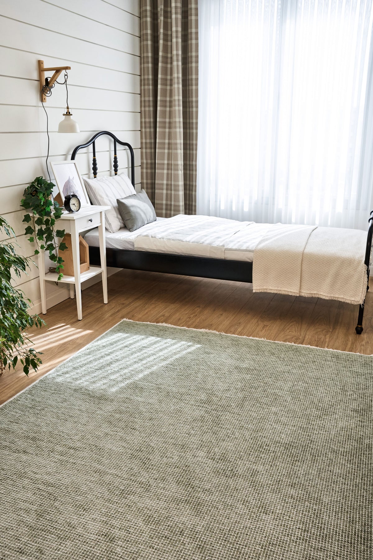 Nobira Gri Bej Melanj Dokulu Modern Makine Halısı