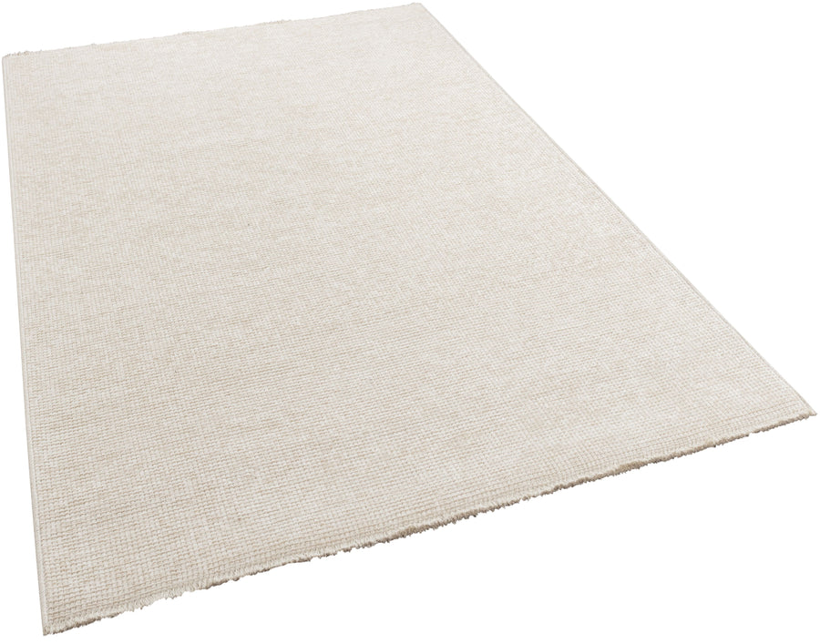 Nobira Ekru Düz Desenli Modern Makine Halısı