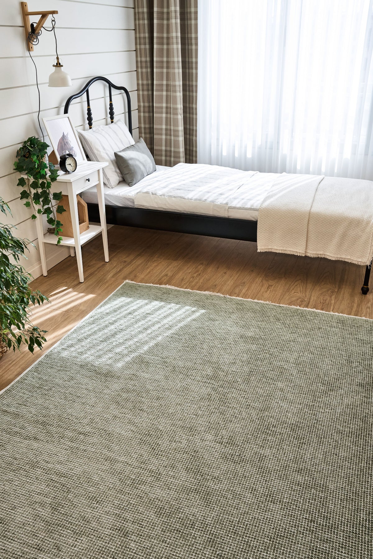 Nobira Gri Bej Melanj Dokulu Modern Makine Halısı