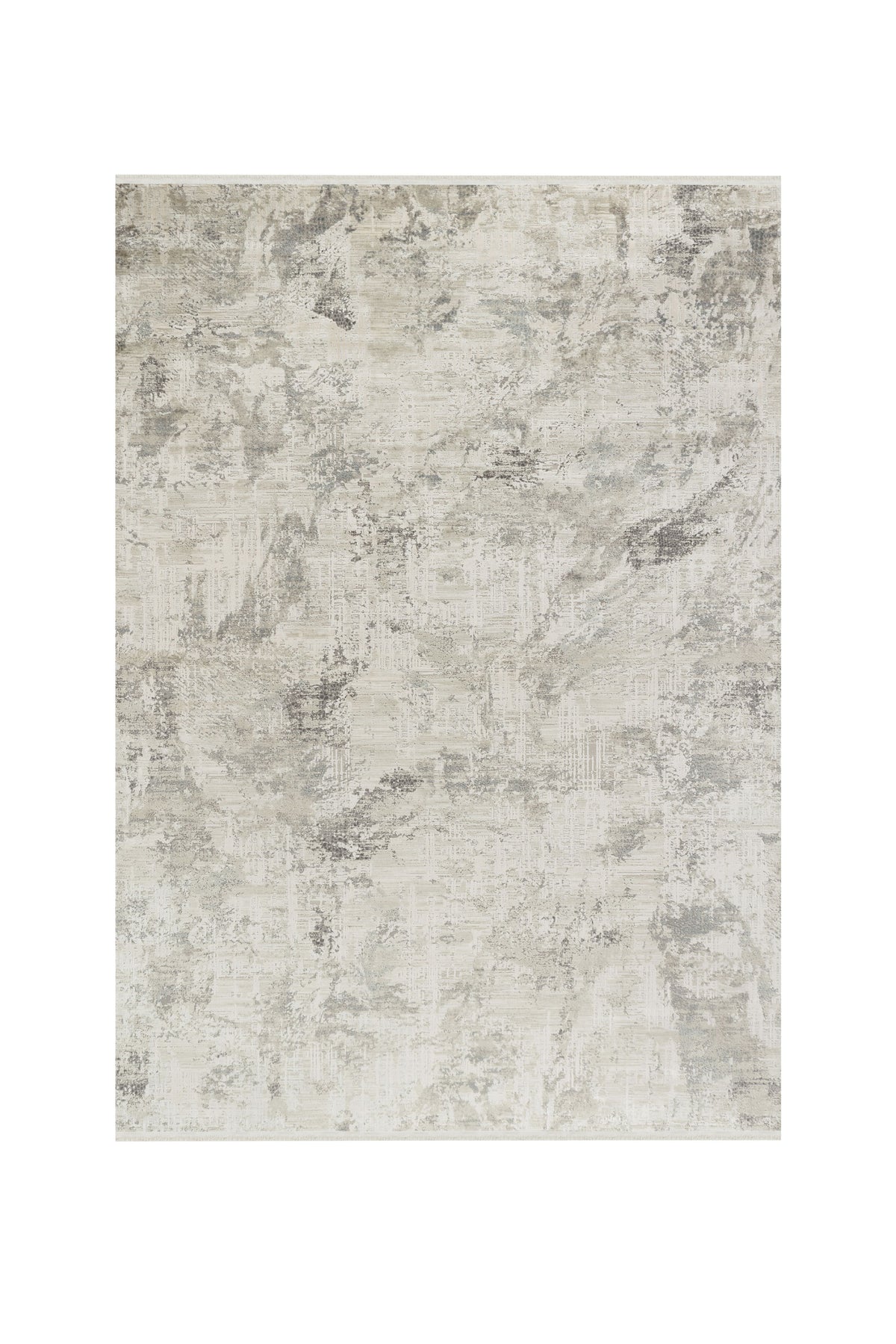 Zerita Krem Bulutsu Mermer Görünümlü Soyut Desenli Modern Halı