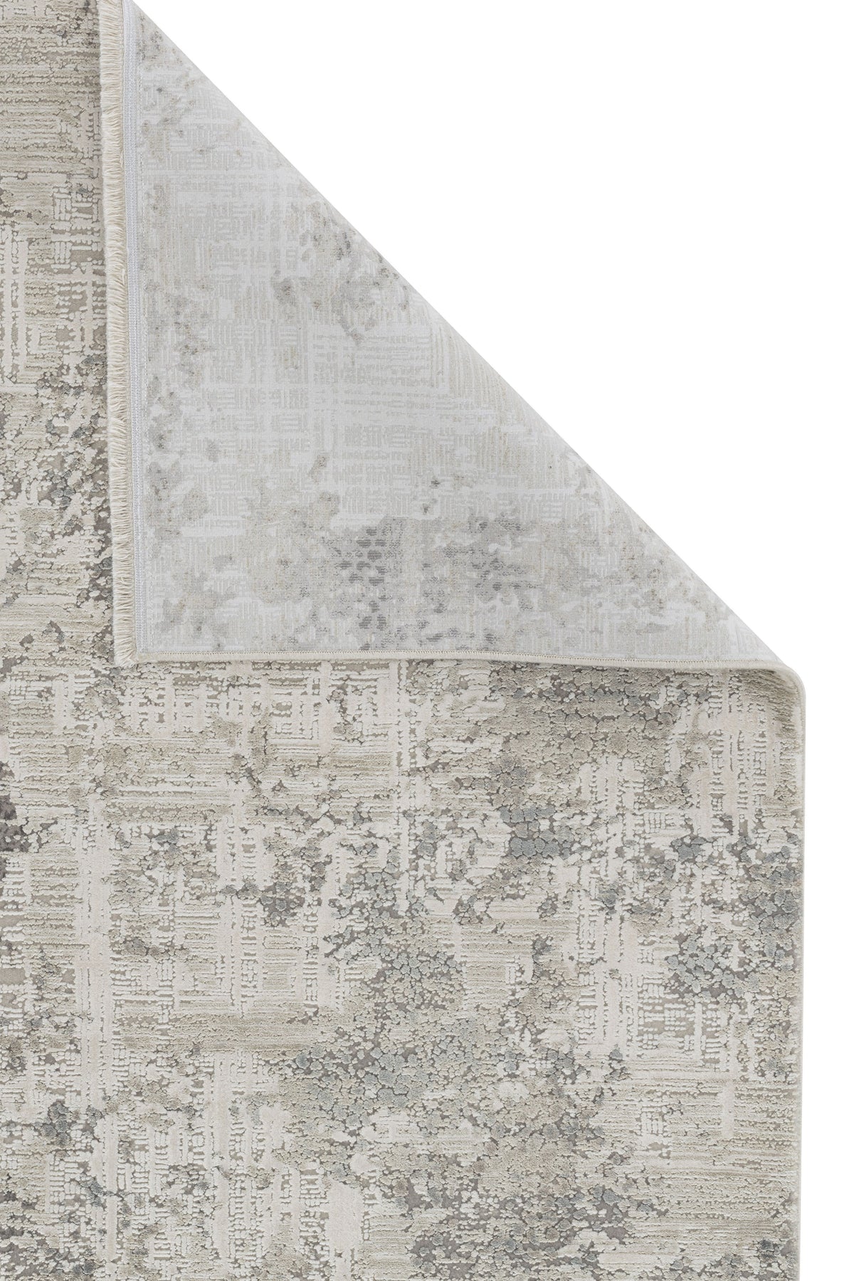 Zerita Krem Bulutsu Mermer Görünümlü Soyut Desenli Modern Halı