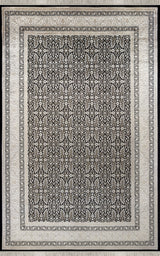 Sorva Black Beige Classic Floral Special Loom Rug