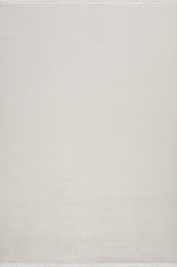 Sivra Ecru Beige Geometrisches Muster Moderner Maschinenteppich
