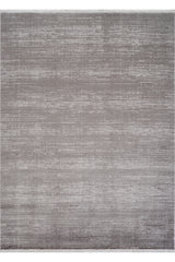 Sivra Light Grey Abstract Pattern Modern Machine-Made Rug