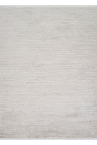 Sivra Gri Beyaz Düz Renk Modern Makine Halısı