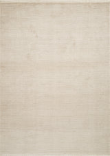 Sivra Beige Weiß Moderner Uni-Schlingenflor Maschinenteppich